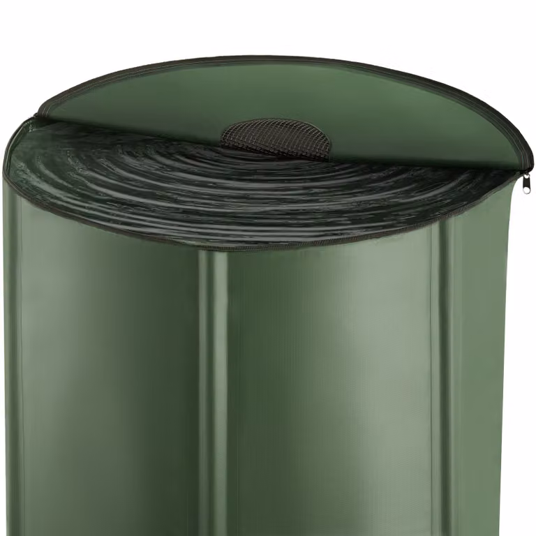 Contenitore per acqua piovana Tectake verde con capacità di 380 l