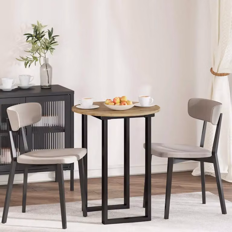 Piano del tavolo rotondo vidaXL in legno ingegnerizzato color rovere marrone, Ø 60 cm, H 1,5 cm
