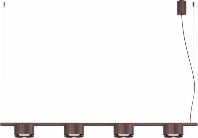 Lampadario OVIO 4 marrone Gx53