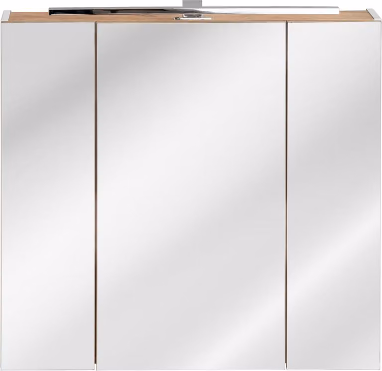 Spiegelschrank Wandschrank Badezimmerschrank mit Spiegel 80 cm LED Beleuchtung