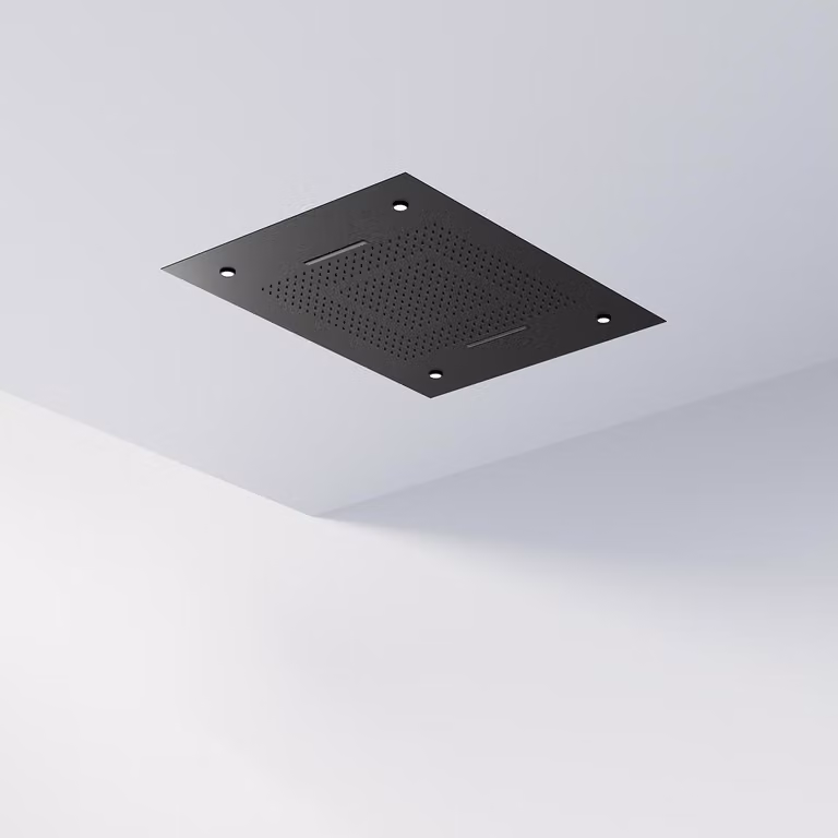 Steinberg Série 390 Sensual Rain Panneau de pluie, éclairage LED, set complet, 3 jets, Easy-Clean, 600x800mm, 3906832S, 3906832S