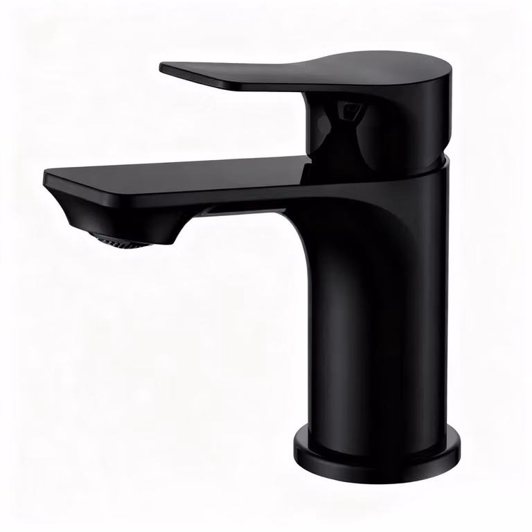 Miscelatore monocomando per lavabo, nero opaco, 86 mm