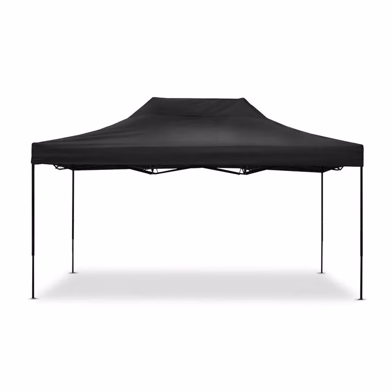 Tenda da corsa 3x4,5 m pieghevole Tourtecs padiglione pieghevole per pista nero