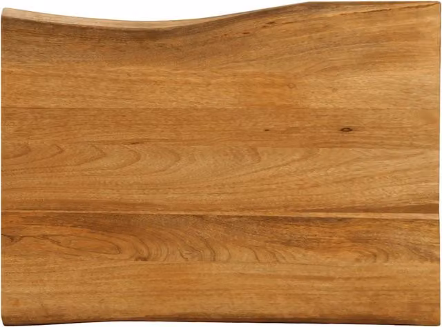 Piano per Tavolo 90x60x3,8cm Bordi Vivi in Legno Massello Mango 370789