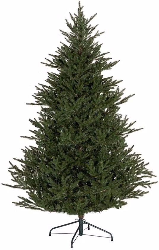Albero di Natale da 183 cm, aspetto realistico. Montaggio rapido, supporto incluso, plastica infiammabile