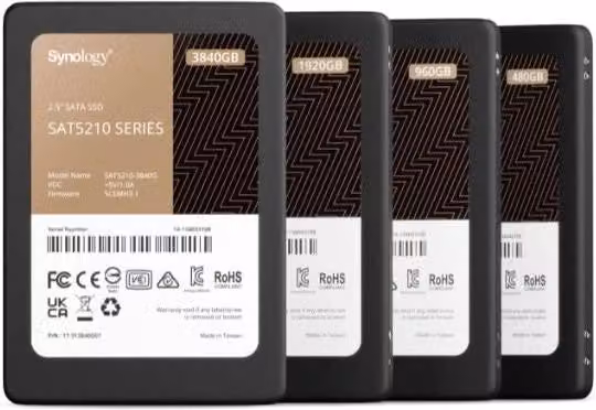 SSD Synology SAT5210-7000G SATA da 2,5 pollici, Nero – 1