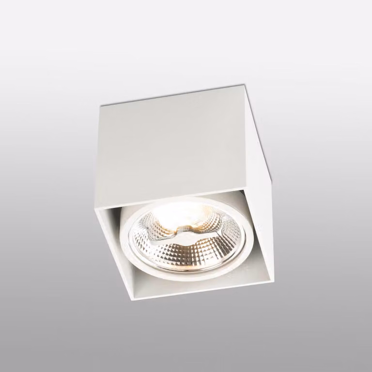 Plafoniera bianca Tecto 1 lampadina h12 cm