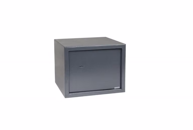 Cassaforte RS.30.K in acciaio con serratura meccanica, grigio