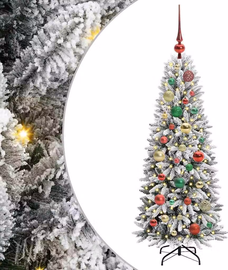 Albero di Natale artificiale con 150 LED Bianco 120 cm