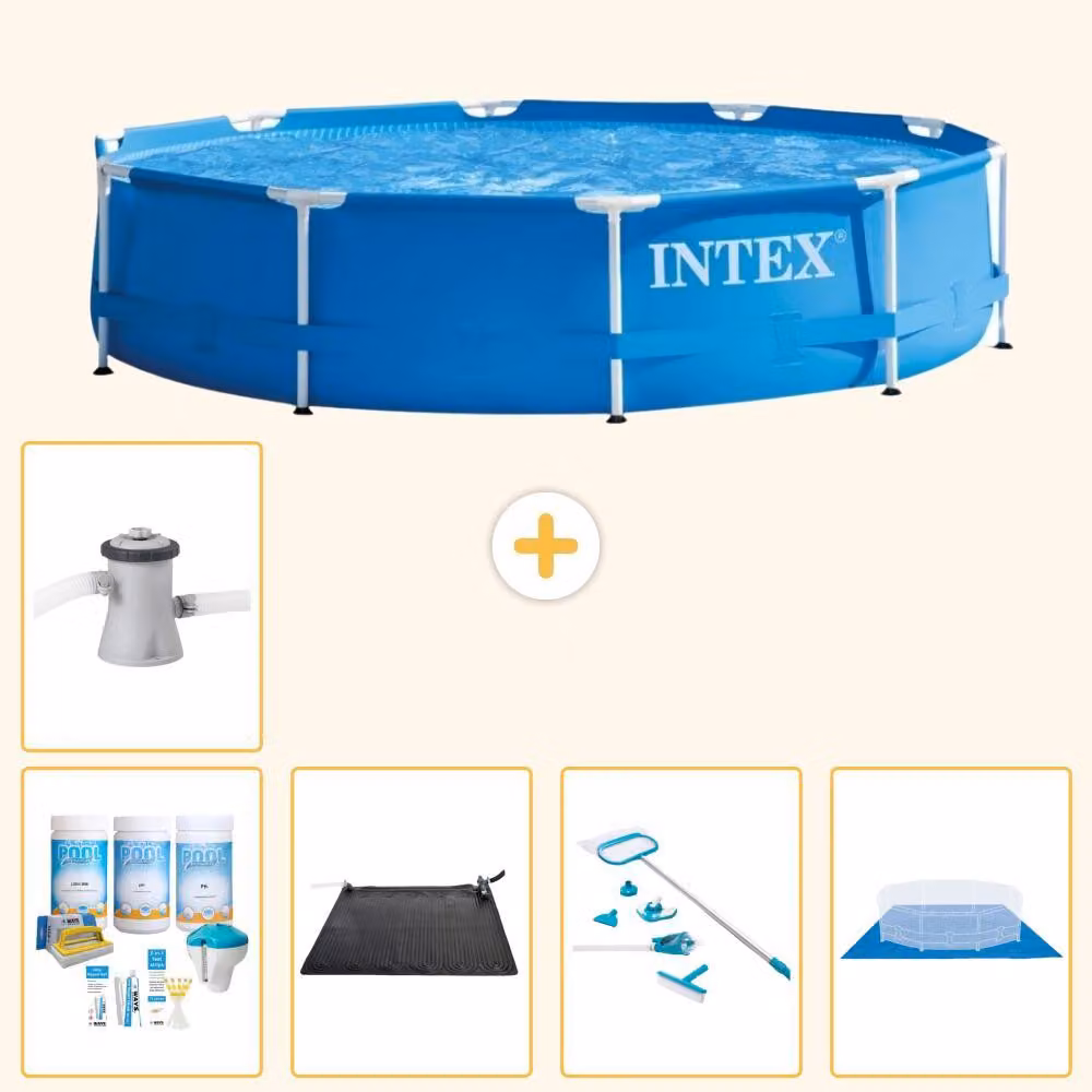 Piscina autoportante rettangolare - 305x76 cm - 6 pezzi - Modello S20994