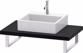 Consolle Duravit L-Cube spessore 4,5 cm, uovo bw, per lavabo da appoggio, var.