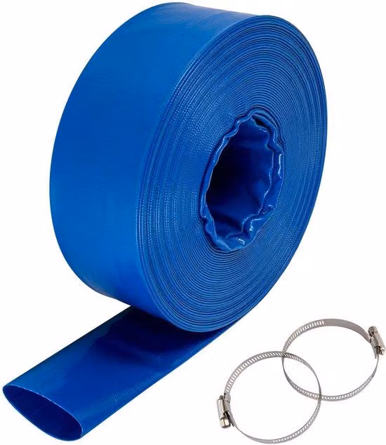 Tubo in PVC per scarico, 10 cm x 32 m - Resistente - Adatto per piscine e trasporto di acqua - Colore blu