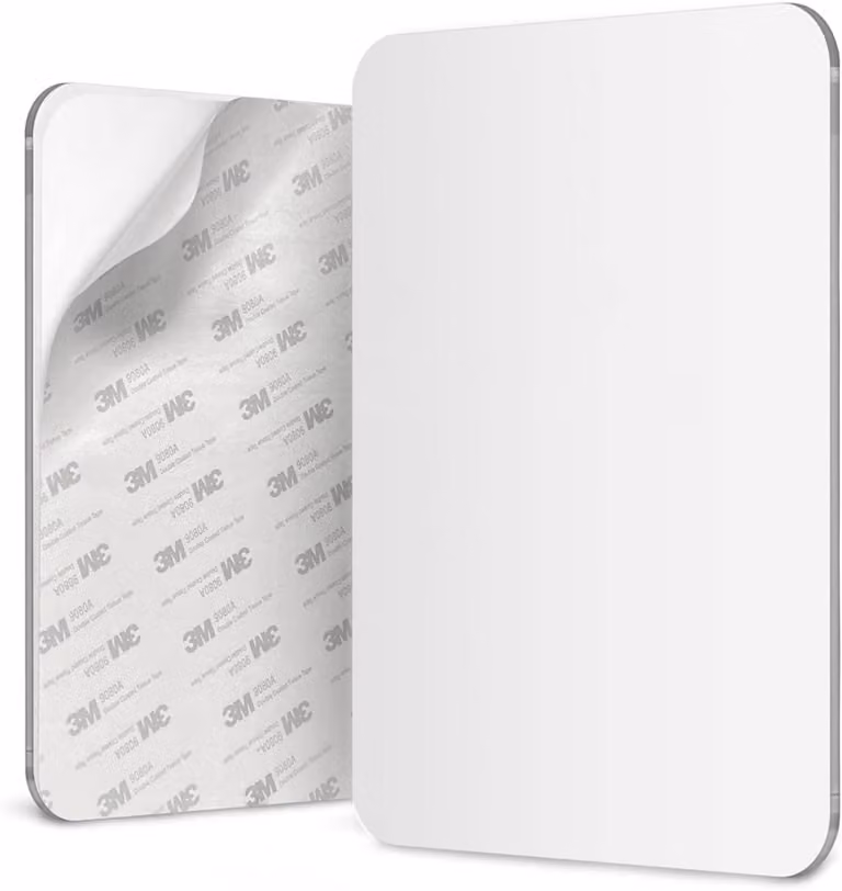 Specchio da trucco - 17,5 x 22,5 cm - Acrilico - Senza necessità di foratura - Resistente all'acqua