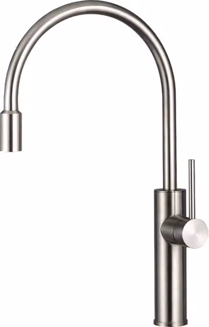 Cheonda - Miscelatore lavello monoforo AISI 316S total black Testori