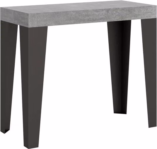 Consolle Allungabile GIORDANOSHOP in Nobilitato Grigio L/P/H: 90-196 x 40 x 77 cm