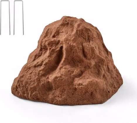 Copertura in finta roccia VEVOR per pompa da pozzo, decorazione artificiale in plastica per giardino e cortile, Marrone, Taglia S