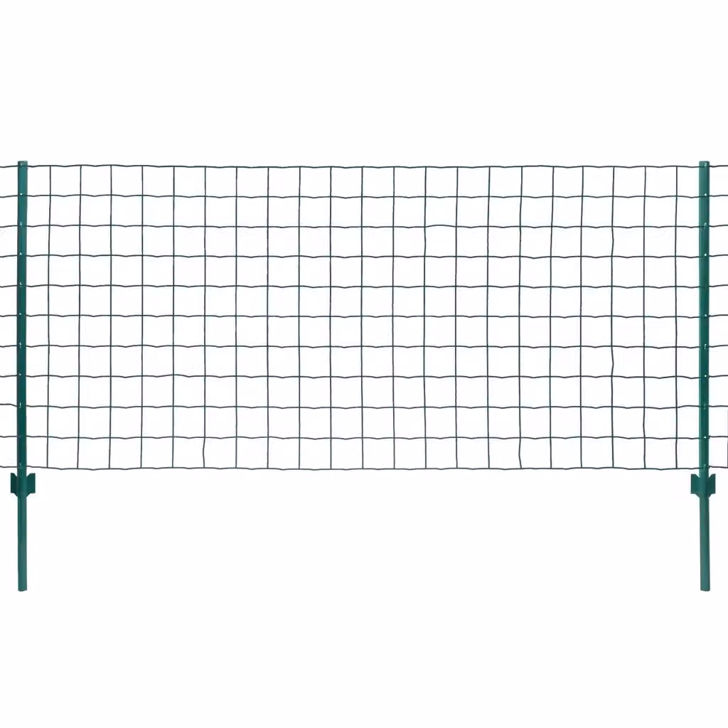 Recinzione Euro Videx in Acciaio Rivestito in PVC Verde L: 20 m, H: 1,5 m – 2