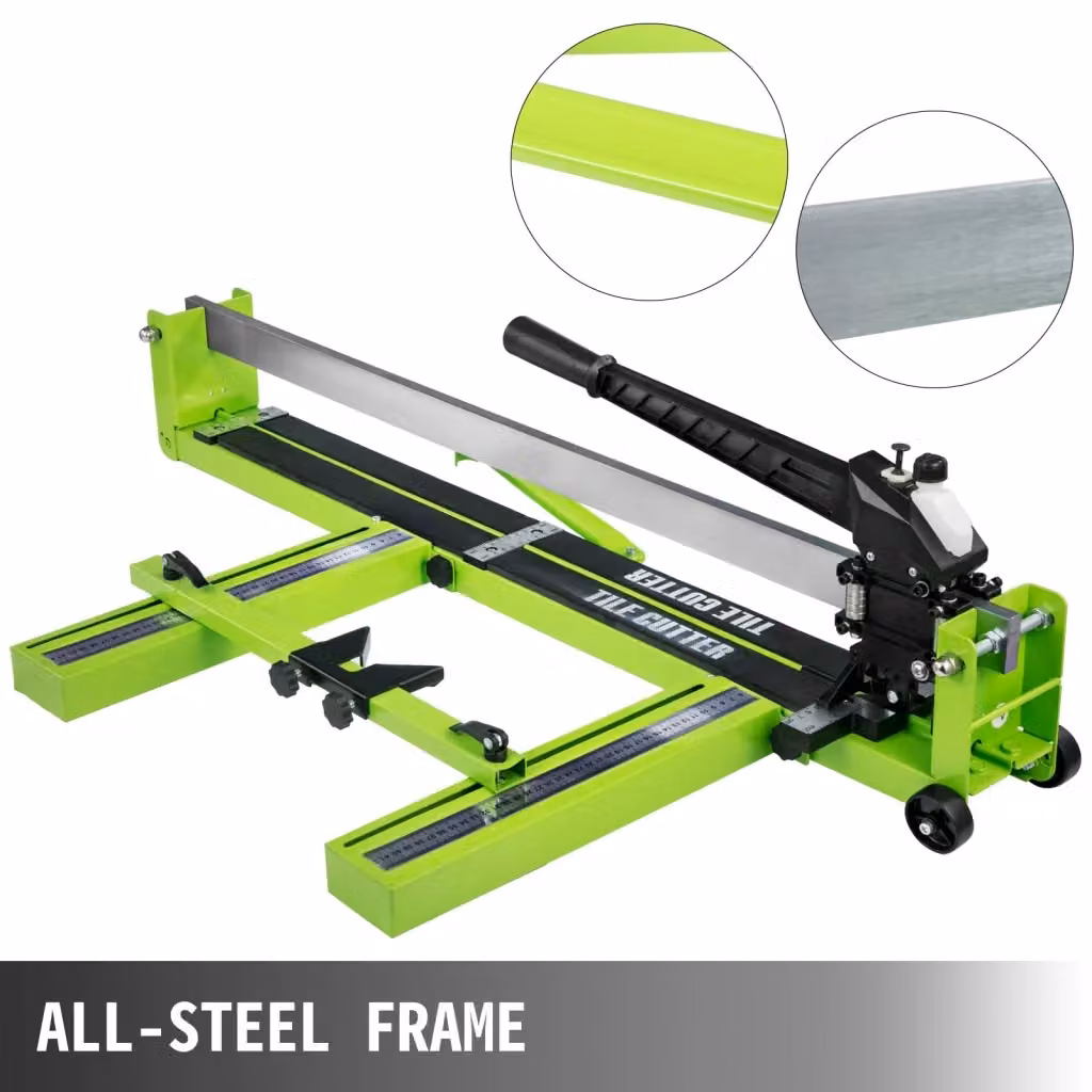 Tagliapiastrelle manuale in acciaio verde da 800 mm per ceramica e gres porcellanato – 2
