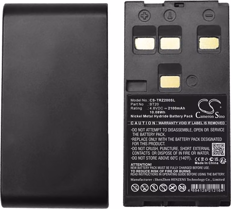 TECHTEK Batteria compatibile con [Hi-Target] DT02, DT02 Total Station, DT02L, DT02L Total Station sostituisce BT20