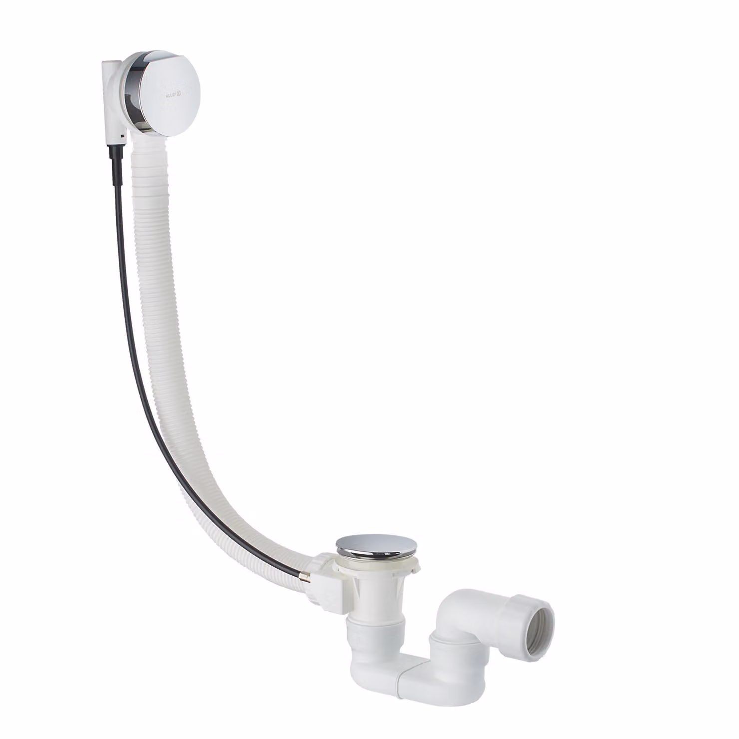 KLUDI ROTEXA 2000 Garniture d'écoulement et de trop-plein G 1 1/2, pour baignoires et douches profondes, chrome, 2140705-00, 2140705-00