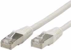 Cavo di rete Ethernet LAN Cat5e FTP Itb Grigio o Bianco, Lunghezza: 5 m