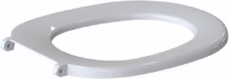 MKW Sedile WC Kadett Plus senza coperchio con cerniera metallica, bianco, 1 pz.