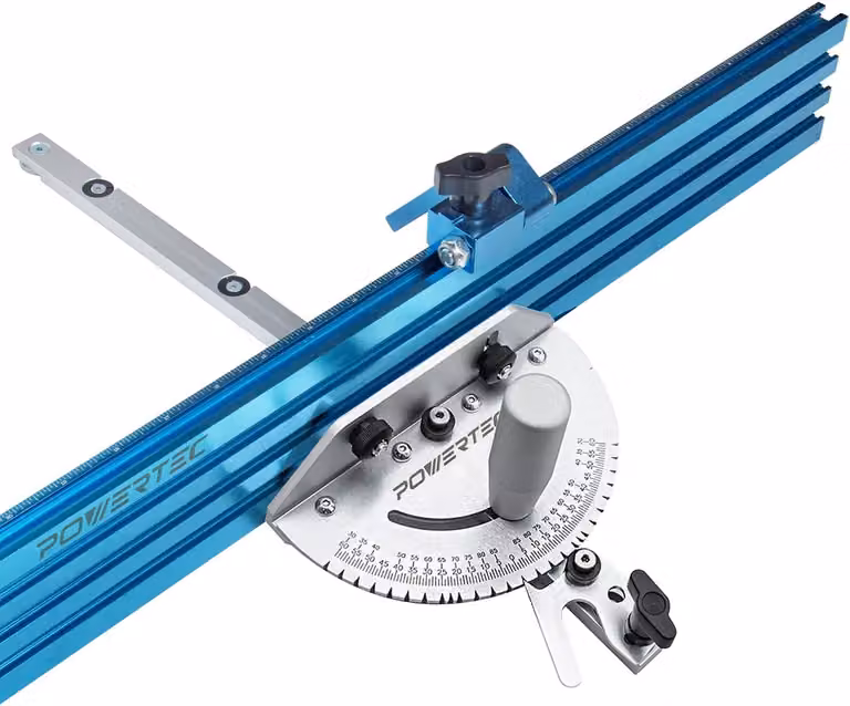 71391 Sega circolare da banco di precisione con sistema di misurazione degli angoli smussati, lama da 24" x 3", guida multi-traccia con 27 fermi angolari