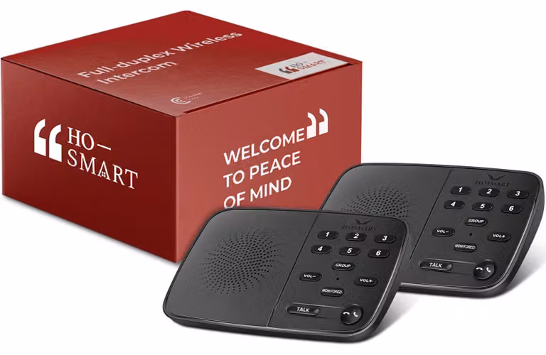 Interfono wireless, comunicazione full duplex, portata di 400 metri, 6 canali, frequenza 400-470 MHz