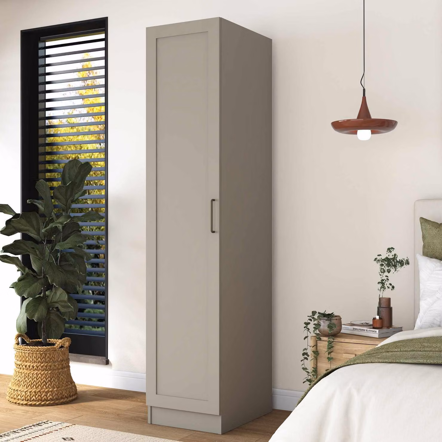 Skye Decor, armadio di alta qualità, color sabbia, 45 cm | 100% melaminico | Montaggio a parete