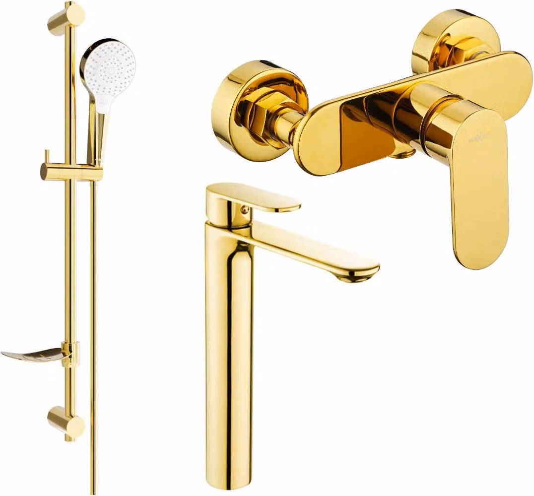 Mexen Milo DF05 set doccia, oro - 71314DF05-50