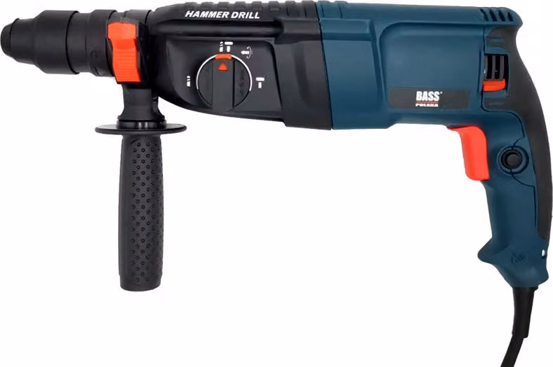 Trapano a percussione con set di punte e scalpello SDS-Plus