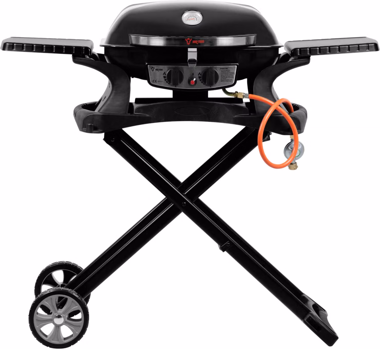 BBQ-Toro: barbecue a gas portatile con tavolo da barbecue, ideale per balconi e campeggio