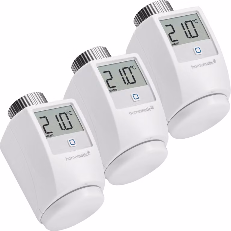 Set di 3 termostati per radiatori Homematic