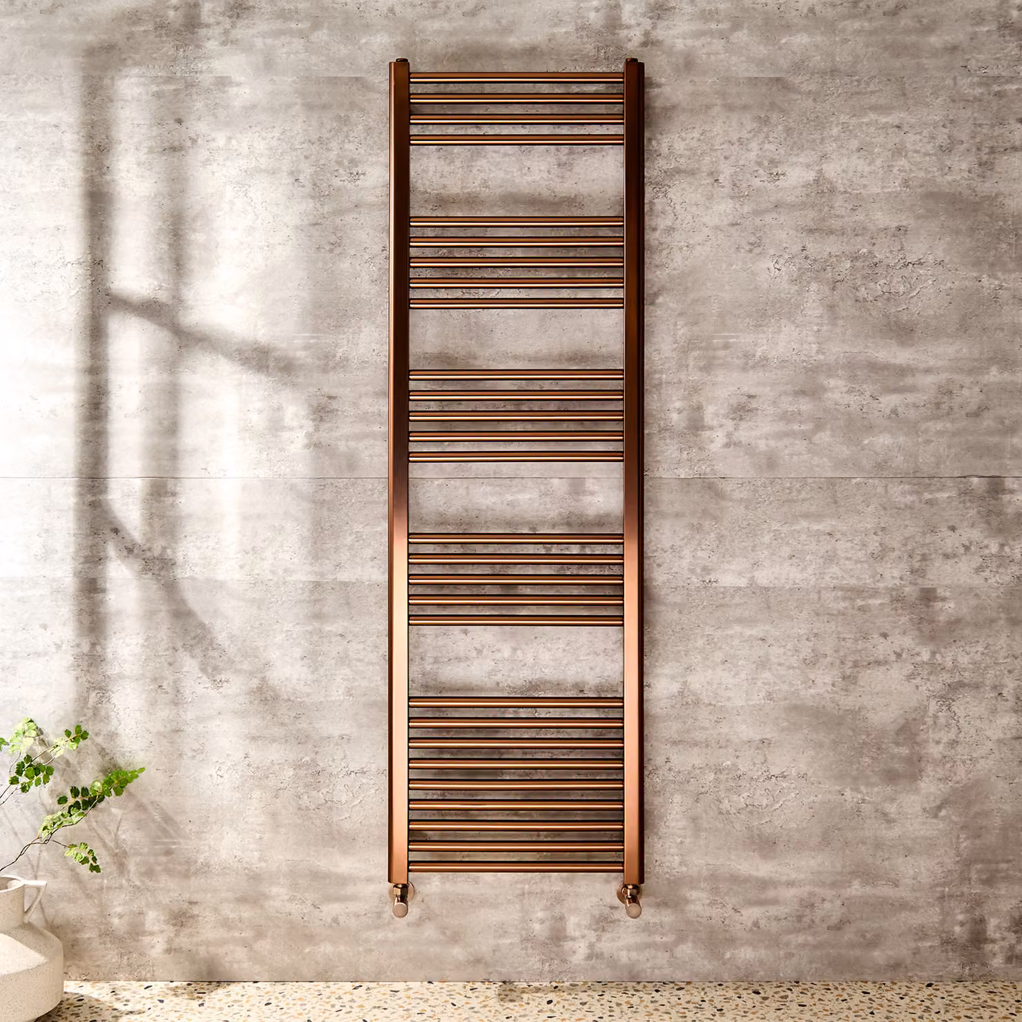 Scaldasalviette Rame Satinato 1600x500mm - Termoarredo Bagno - Orelia