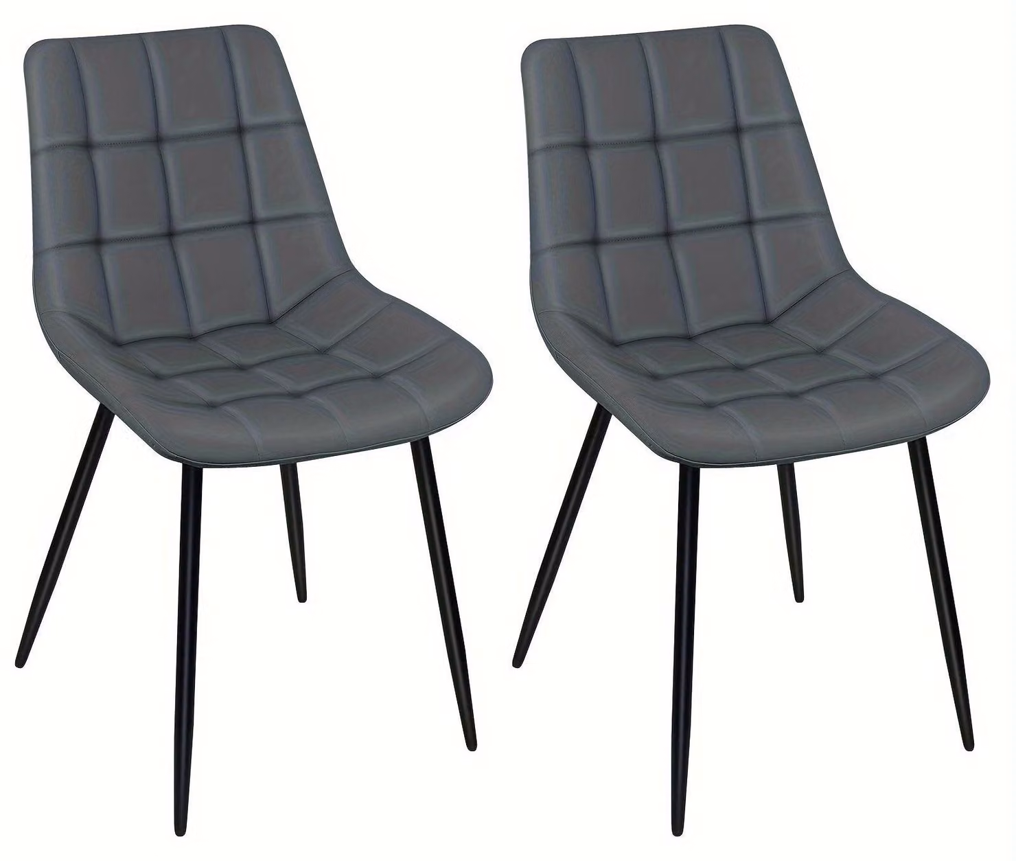 Sedia da pranzo - Sedia - Sedia a conchiglia - Sedia da cucina - Sedia per zona relax - Set da 2 - Cuscino ergonomico e imbottito