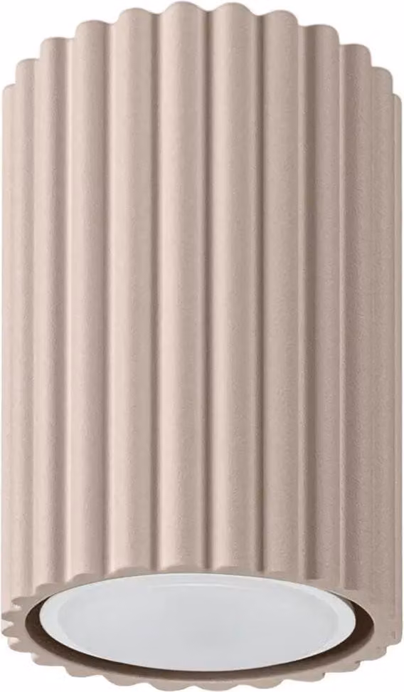 Lampada da soffitto KARBON 10 taupe 1xGU10 10W alluminio 10x6.5x6.5cm Sollux Lighting
