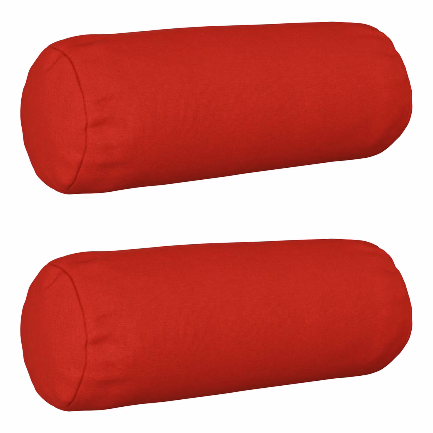 Set di 2 federe vidaXL HEERLEN rosse in poliestere, forma ovale, Ø 15 x 40 cm