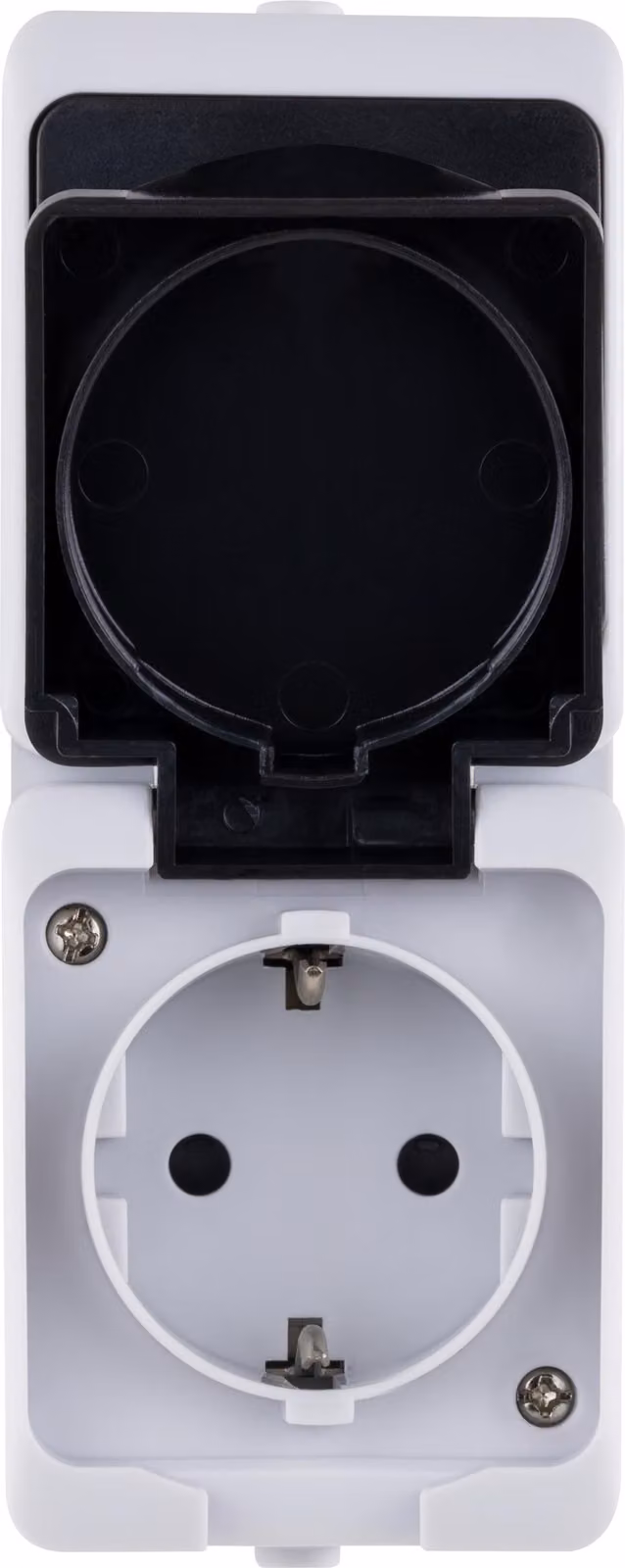 REV AquaMini interruttore combinato presa di corrente da superficie IP54 impermeabile compatto salvaspazio mini