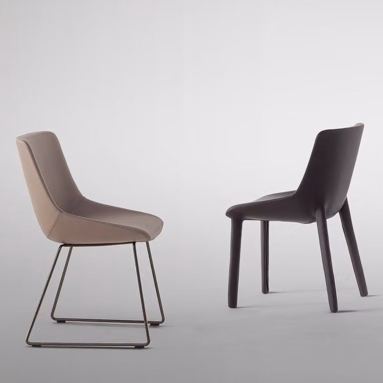 Sedia Artika Si Bonaldo con base a slitta
