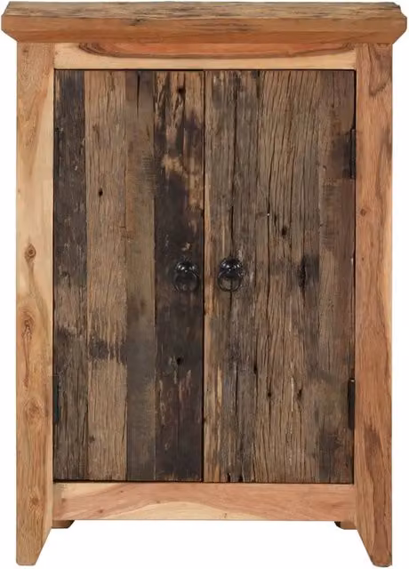 Credenza in legno di acacia rustica marrone vidaXL L: 55 cm, P: 33 cm, H: 75 cm