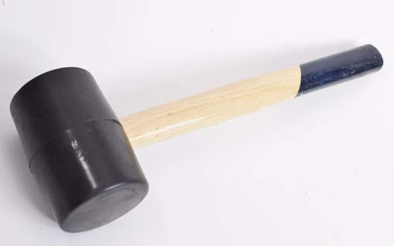 Mazzetta in gomma 44 mm a faccia morbida Martello per gesso Martello per pietra da gesso in gomma resistente