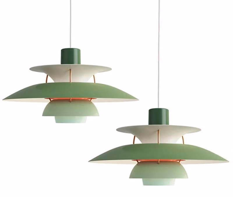 Set di 2 lampade a sospensione in stile nordico, design moderno a LED, lampada per sala da pranzo, realizzata in alluminio, con altezza regolabile, ideale anche per il soggiorno, diametro 30 cm