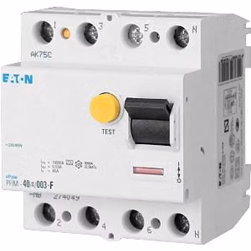PFIM-63/4/003-G/F FI- 187358Interruttore 63A 4p 30mA tipo G/F 187358 (187358)