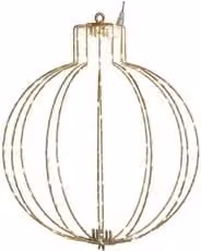 Sfera (D27 cm) luce fissa (1pz) 120 luci - NANOLED Bianco caldo IP44 D3996