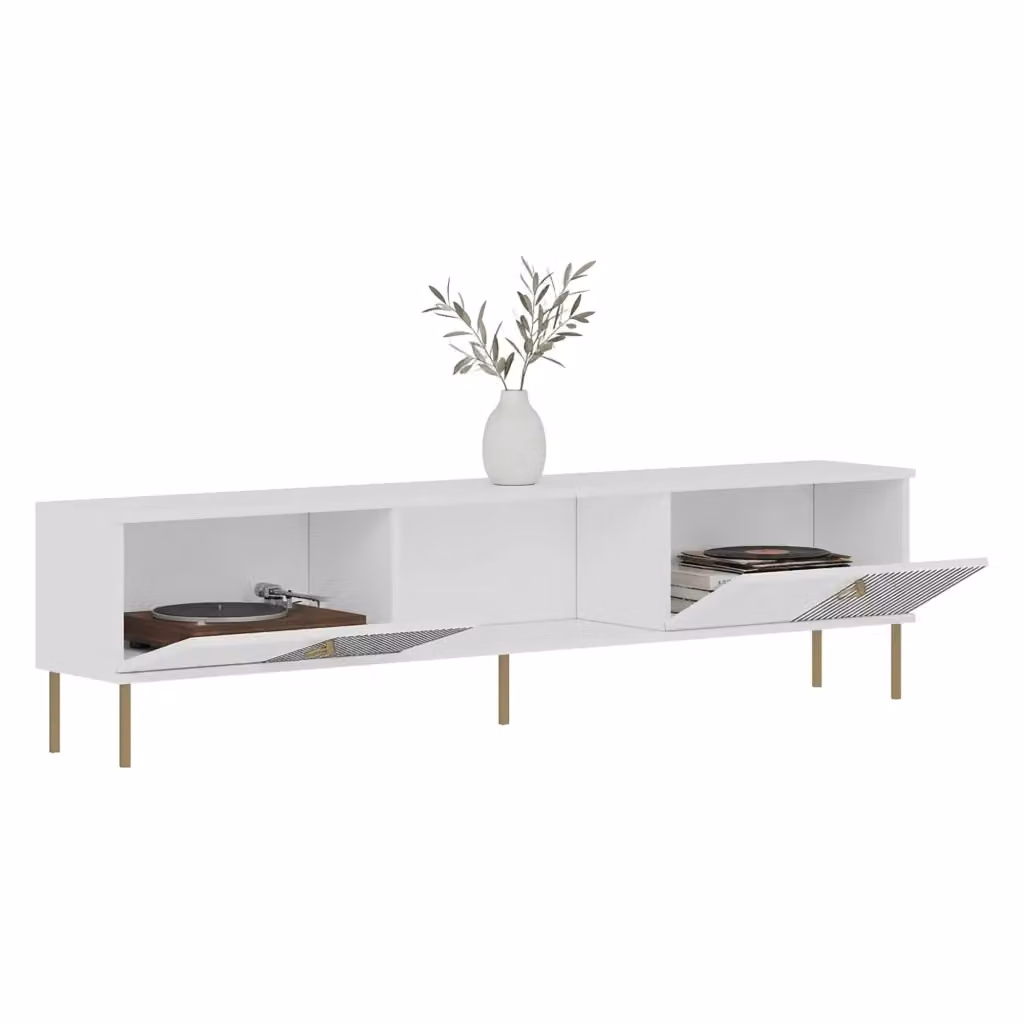Mobile porta TV Imerese DMORA Bianco con 2 ante, L: 180 cm, P: 30 cm, H: 45 cm – 2