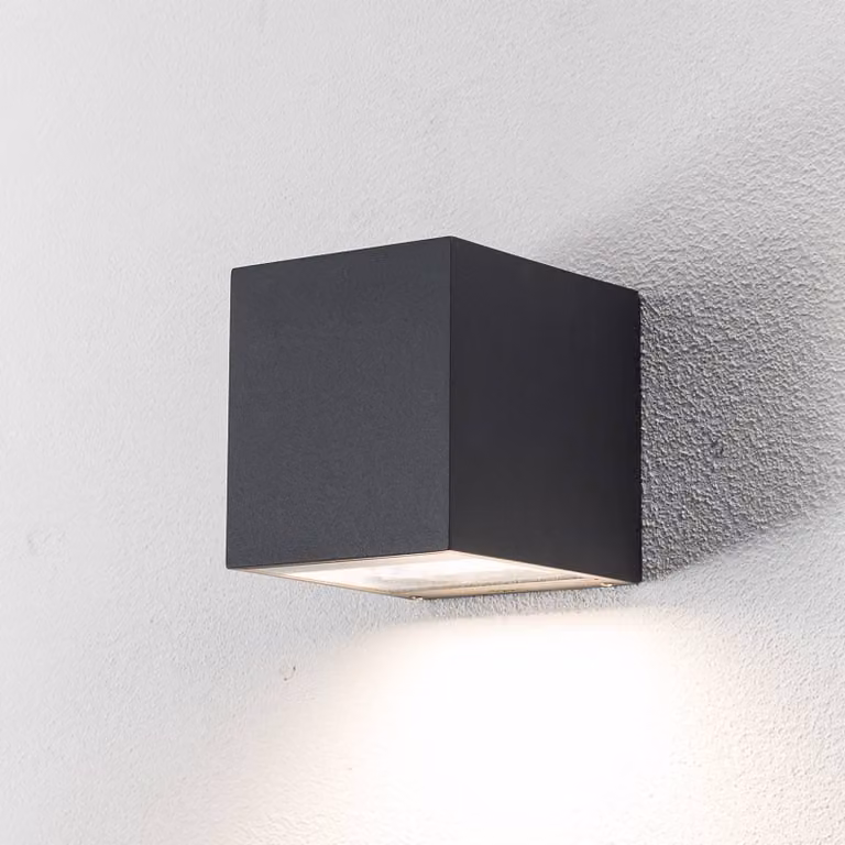 BEGA Applique da esterni a LED 24718 K3, Nero, Alluminio, Moderno, Applique LED da esterni