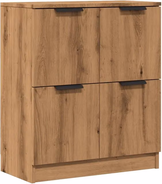 Buffet credenza cassettiera mobiletto mobile contenitore organizer per cucina soggiorno salotto fatto a mano 60 x 30 x 70 cm legno ingegnerizzato marrone 02_0030811