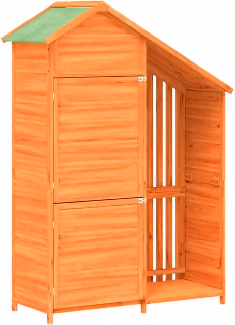 Rimessa da Giardino Marrone 120x53,5x170 cm Legno Massello Pino CFW5195868