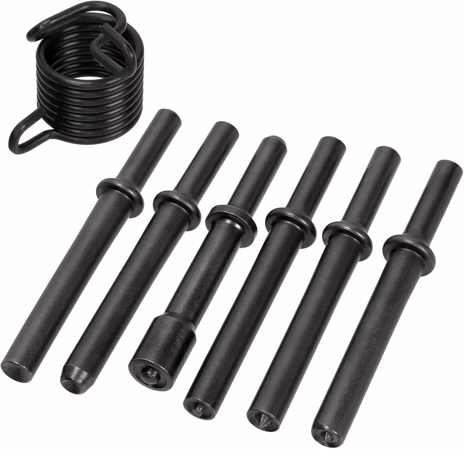 Set di avvitatori pneumatici da 7 pezzi, Acciaio al carbonio, con 6 punte, per uso in officina