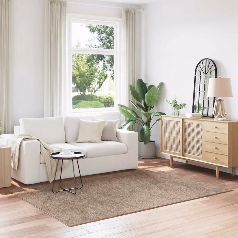 Tappeto Shaggy vidaXL Marrone Antiscivolo e Lavabile in Polipropilene L: 160 cm, P: 230 cm